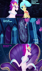 Size: 932x1572 | Tagged: safe, artist:kaijualpha1point0, screencap, princess skystar, queen novo, storm king, seapony (g4), g4, my little pony: the movie, bored, bubble, caption, crown, discovery family, discovery family logo, dunces and dragons, eyebrows, eyelashes, eyeshadow, female, fin wings, fins, image macro, jewelry, logo, makeup, ocean, open mouth, open smile, purple eyes, queen, queen novo is not amused, raised eyebrow, reaction image, regalia, seaquestria, seriously, shrug, sitting, smiling, solo, spongebob squarepants, swimming, teeth, text, throne, throne room, unamused, underwater, water, wings
