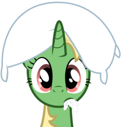 Size: 1816x1910 | Tagged: safe, artist:fallingcomets, oc, oc only, oc:salty popcorn, pony, unicorn, female, mare, pillow, simple background, solo, transparent background, vector