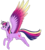 Size: 1415x1577 | Tagged: safe, artist:mynder, twilight sparkle, alicorn, pony, g4, colored wings, colored wingtips, female, flying, happy, mare, rainbow power, simple background, solo, spread wings, transparent background, twilight sparkle (alicorn), wings