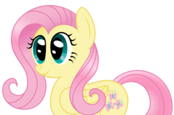 Size: 6506x4320 | Tagged: safe, artist:mfg637, fluttershy, pegasus, pony, g4, absurd resolution, cute, female, simple background, smiling, solo, transparent background, vector