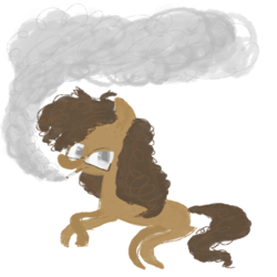 Size: 1000x1000 | Tagged: safe, artist:spoopy-potato, oc, oc only, oc:cats milly, cats millionaire, simple background, smoking, solo, transparent background