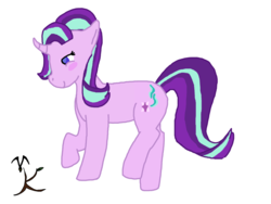 Size: 1280x960 | Tagged: safe, artist:valravnknight, starlight glimmer, g4, fanart, female, simple background, solo