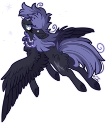 Size: 917x1059 | Tagged: safe, artist:tay-niko-yanuciq, oc, oc only, oc:dusty onyx, pony, commission, flying, simple background, solo, transparent background