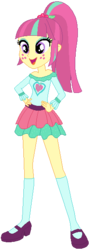 Size: 208x581 | Tagged: safe, artist:ra1nb0wk1tty, sour sweet, equestria girls, g4, clothes, female, kneesocks, mary janes, simple background, skirt, socks, solo, stockings, transparent background