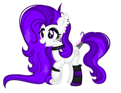 Size: 924x712 | Tagged: safe, artist:101xsplattyx101, oc, oc only, oc:cussie drop, earth pony, pony, clothes, female, mare, simple background, socks, solo, striped socks, transparent background