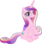 Size: 3000x3207 | Tagged: safe, artist:cloudy glow, artist:parclytaxel, princess cadance, alicorn, pony, g4, .ai available, female, high res, looking at you, mare, missing accessory, pregdance, pregnant, raised hoof, simple background, sitting, slender, solo, thin, transparent background, vector