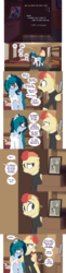Size: 2567x10563 | Tagged: safe, artist:shinodage, oc, oc only, oc:delta vee, oc:jet stream, pegasus, pony, bed, bedroom, box, boxes, bust, clothes, comic, cute, delta vee's junkyard, dialogue, female, flashback, floppy ears, freckles, glasses, graduation, graduation cap, happy, hat, hug, looking at each other, male, mare, oc x oc, open mouth, photo, portrait, room, sad, shipping, shirt, sitting, smiling, speech bubble, stallion, sweater, this will end in pregnancy, turtleneck, winghug