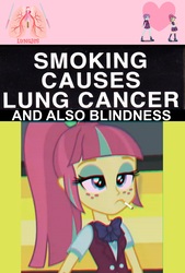 Size: 1304x1932 | Tagged: safe, sour sweet, sunny flare, equestria girls, g4, blindness, cigarette, lungies
