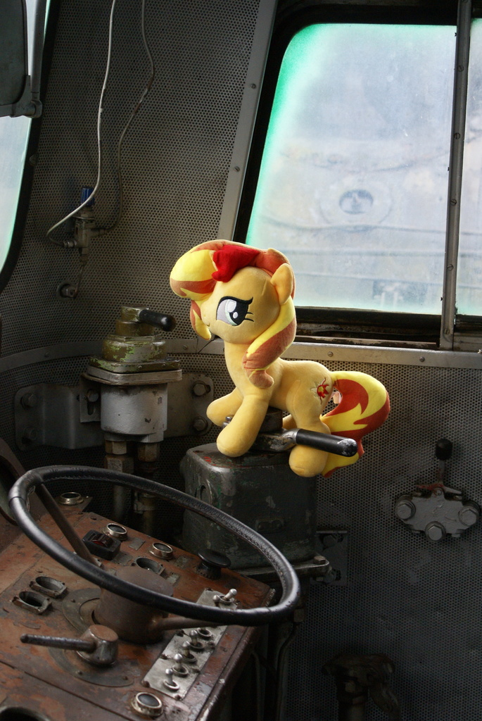 #1624555 - safe, sunset shimmer, pony, unicorn, irl, locomotive, photo ...