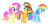 Size: 1192x648 | Tagged: dead source, safe, artist:rainbows-skies, oc, oc only, oc:apple flower, oc:crystal pearl, oc:speed dash, earth pony, pegasus, pony, female, mare, offspring, parent:applejack, parent:caramel, parent:rainbow dash, parent:rarity, parent:soarin', parent:trenderhoof, parents:carajack, parents:soarindash, parents:trenderity, simple background, transparent background