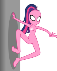Size: 703x873 | Tagged: safe, artist:mlp-trailgrazer, sci-twi, twilight sparkle, equestria girls, g4, clothes, commission, cosplay, costume, female, simple background, solo, spider-girl, transparent background