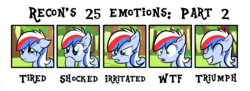 Size: 4544x1660 | Tagged: safe, artist:reconprobe, oc, oc only, oc:recon probe, pony, emotions, female, mare