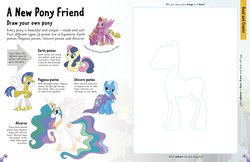 Size: 2552x1654 | Tagged: safe, bon bon, princess cadance, princess celestia, sweetie drops, trixie, g4, my little pony ultimate factivity collection, royal guard