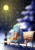 Size: 1446x2052 | Tagged: safe, artist:airiniblock, oc, oc only, oc:falling skies, pegasus, pony, rcf community, bench, clothes, coat, commission, eyes closed, female, lamppost, mare, outdoors, partially open wings, scarf, smiling, snow, snowfall, solo, wings