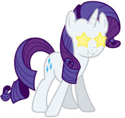 Size: 7166x6750 | Tagged: safe, artist:estories, rarity, pony, g4, absurd resolution, female, simple background, solo, starry eyes, transparent background, vector, wingding eyes