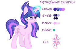 Size: 1400x900 | Tagged: safe, artist:morries123, oc, oc only, oc:starshine sentry, pony, unicorn, female, magic, mare, offspring, parent:flash sentry, parent:twilight sparkle, parents:flashlight, reference sheet, simple background, solo, transparent background