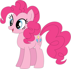 Size: 1024x991 | Tagged: safe, artist:ra1nb0wk1tty, pinkie pie, earth pony, pony, g4, female, mare, open mouth, simple background, solo, transparent background