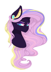 Size: 1024x1437 | Tagged: safe, artist:cyrinthia, oc, oc only, pony, bust, female, mare, portrait, simple background, solo, transparent background