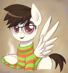 Size: 1080x1153 | Tagged: safe, artist:zetamad, oc, oc only, oc:astrobrony, glasses, solo