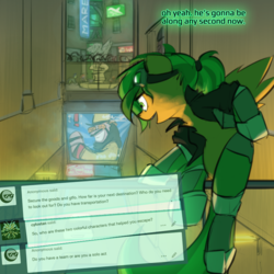 Size: 800x800 | Tagged: safe, artist:captainhoers, oc, oc only, oc:atom smasher, cyborg, pegasus, pony, the sunjackers, canterlot, cyberpunk, female, goggles, mare, new canterlot