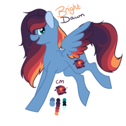 Size: 1000x1000 | Tagged: safe, artist:pinkpolkadotsocks, oc, oc only, oc:bright dawn, pegasus, pony, female, magical lesbian spawn, mare, offspring, parent:princess luna, parent:rainbow dash, parents:lunadash, reference sheet, simple background, solo, transparent background
