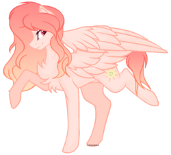 Size: 838x758 | Tagged: safe, artist:venomns, oc, oc only, oc:amber, pegasus, pony, female, mare, raised hoof, raised leg, simple background, solo, transparent background