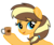 Size: 556x472 | Tagged: safe, artist:rainbows-skies, oc, oc only, oc:apple flower, earth pony, pony, cup, female, mare, offspring, parent:applejack, parent:caramel, parents:carajack, simple background, solo, transparent background