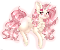 Size: 6000x5000 | Tagged: safe, artist:cat-chai, oc, oc only, oc:fizzy rose, pony, unicorn, absurd resolution, chest fluff, female, mare, simple background, solo, transparent background