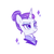Size: 500x500 | Tagged: safe, artist:dilandau203, rarity, pony, unicorn, g4, alternate timeline, bust, clothes, female, hair bun, mare, night maid rarity, nightmare takeover timeline, portrait, simple background, solo, white background