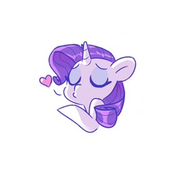 Size: 500x500 | Tagged: safe, artist:dilandau203, rarity, pony, unicorn, blowing a kiss, bust, cute, eyes closed, female, heart, mare, portrait, raribetes, simple background, solo, white background