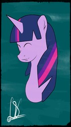 Size: 864x1536 | Tagged: safe, artist:jenjan23all, twilight sparkle, g4, alone, draw, female, simple, smiling, solo