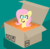 Size: 765x749 | Tagged: safe, artist:threetwotwo32232, fluttershy, pony, g4, box, bust, cute, female, flutterbox, head, looking at you, mare, open mouth, packing peanuts, pony in a box, shyabetes, smiling, solo, yay