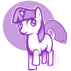 Size: 500x500 | Tagged: safe, artist:clorin spats, twilight sparkle, g4, female, simple background, sketch, solo