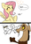 Size: 700x1000 | Tagged: safe, artist:dilandau203, discord, fluttershy, draconequus, pegasus, pony, g4, comic, female, friendzone, korean, mare, simple background, smiling, translation request, white background