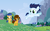 Size: 1464x900 | Tagged: safe, artist:panda-jenn, cheese sandwich, flash sentry, soarin', pony, g4, colt, male, younger