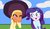 Size: 1174x681 | Tagged: safe, artist:ktd1993, rarity, saffron masala, equestria girls, g4, afro, blushing, dashface, equestria girls-ified, female, lesbian, raffron, shipping