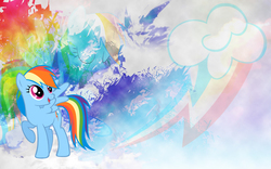 Size: 2560x1600 | Tagged: safe, artist:saeiter, artist:squirrel734, edit, edited screencap, screencap, rainbow dash, g4, cutie mark, effects, eyes closed, female, raised hoof, solo, vector, wallpaper, wallpaper edit