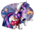 Size: 1300x1116 | Tagged: safe, artist:tiffanymarsou, twilight sparkle, alicorn, pony, g4, abstract background, blue mane, blue tail, boots, cinnamon, cinnamon sticks, clothes, cutie mark, eyelashes, female, folded wings, fur, happy, horn, long mane, long tail, mare, mug, multicolored mane, multicolored tail, open mouth, pink mane, pink tail, purple mane, purple tail, raised hoof, shoes, smiling, solo, standing, tail, twilight sparkle (alicorn), wings, winter