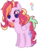 Size: 1024x1339 | Tagged: safe, artist:mydoggycatmadi, artist:pasteldashie, pinkie pie, rainbow dash, oc, oc:pastel dashie, pony, g4, female, fusion, glasses, simple background, solo, transparent background