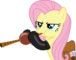 Size: 5653x4456 | Tagged: safe, artist:frownfactory, fluttershy, pegasus, pony, g4, .svg available, absurd resolution, blowing, blowing flute, clothes, female, fireproof boots, flute, gloves, mare, musical instrument, puffy cheeks, saddle bag, simple background, solo, svg, transparent background, vector