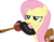 Size: 5653x4456 | Tagged: safe, artist:frownfactory, fluttershy, pegasus, pony, g4, .svg available, absurd resolution, blowing, blowing flute, clothes, female, fireproof boots, flute, gloves, mare, musical instrument, puffy cheeks, saddle bag, simple background, solo, svg, transparent background, vector