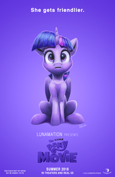 Size: 1200x1836 | Tagged: safe, artist:tsitra360, twilight sparkle, alicorn, pony, g4, cute, female, floppy ears, frown, gradient background, how the grinch stole christmas, illumination entertainment, looking at you, mare, movie poster, open mouth, parody, sitting, solo, the grinch, twiabetes, twilight sparkle (alicorn)