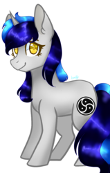 Size: 611x960 | Tagged: safe, artist:cheerymoon2017, oc, oc only, oc:cappie, pony, male, simple background, solo, stallion