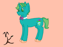 Size: 1280x960 | Tagged: safe, artist:valravnknight, oc, oc only, oc:star thistle, pony, unicorn, male, simple background, solo, stallion