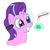 Size: 335x338 | Tagged: safe, artist:earthenhoof, starlight glimmer, pony, unicorn, g4, aggie.io, bust, chemicals, erlenmeyer flask, female, flask, magic, portrait, safety goggles, science, smiling, solo, test tube