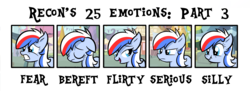 Size: 4544x1660 | Tagged: safe, artist:reconprobe, oc, oc only, oc:recon probe, pony, emotions, female, mare, practice, scrunchy face