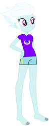 Size: 1309x3231 | Tagged: safe, artist:jawsandgumballfan24, fleetfoot, equestria girls, g4, barefoot, base used, clothes, equestria girls-ified, feet, pajamas, shirt, shorts, simple background, t-shirt, white background