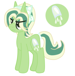 Size: 1215x1238 | Tagged: safe, artist:casanova-mew, oc, oc only, oc:malus, earth pony, pony, female, magical lesbian spawn, mare, offspring, parent:applejack, parent:coloratura, parents:rarajack, simple background, solo, white background