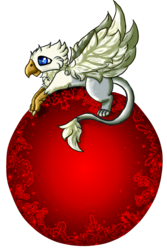 Size: 1726x2586 | Tagged: safe, artist:winterfive, oc, oc only, oc:der, griffon, christmas ornament, decoration, male, micro, solo