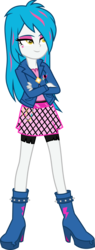 Size: 2857x7500 | Tagged: safe, artist:limedazzle, oc, oc only, oc:dark note, equestria girls, g4, clothes, crossed arms, high heels, request, shoes, show accurate, simple background, solo, transparent background